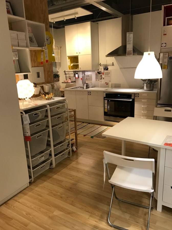 Furniture display at IKEA