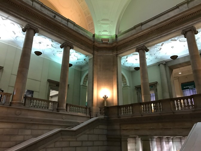 Interior of the Free Library.