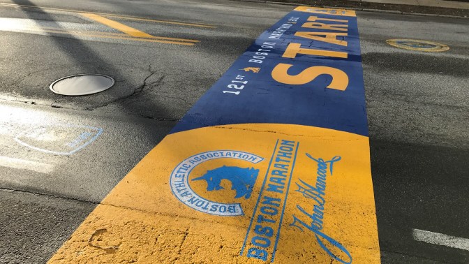 Boston Marathon Starting Line