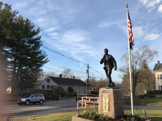 Doughboy statue in Hopkinton.