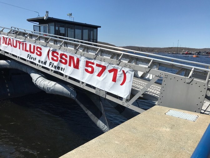 Gangplank heading aboard the Nautilus.