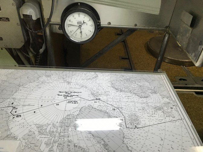 Nautical chart aboard the Nautilus.