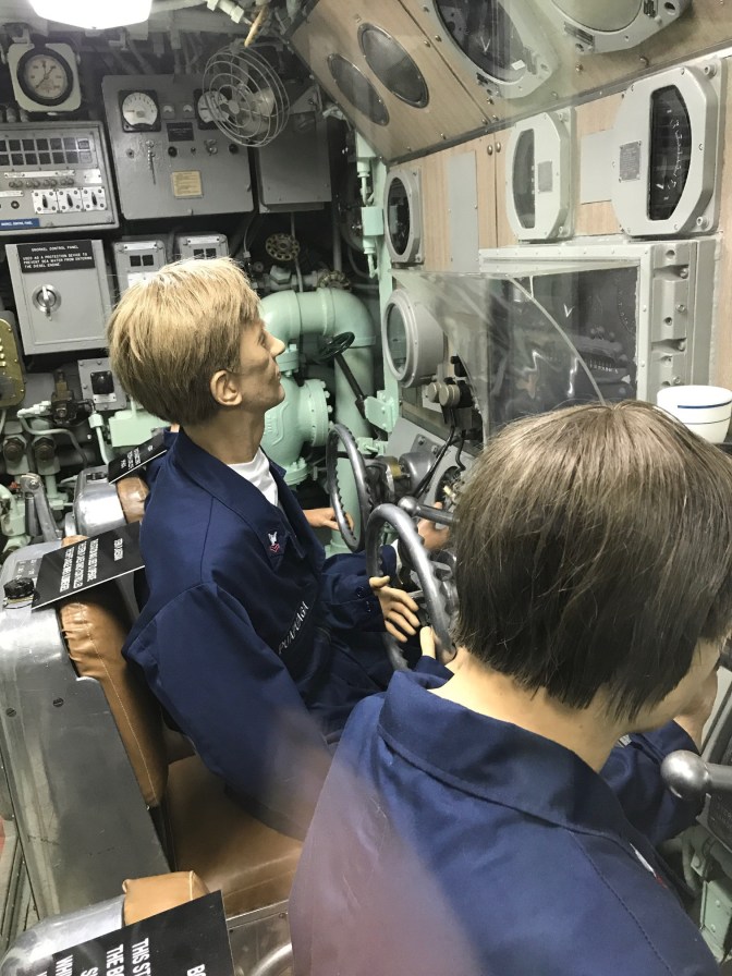 Diving station aboard the Nautilus.