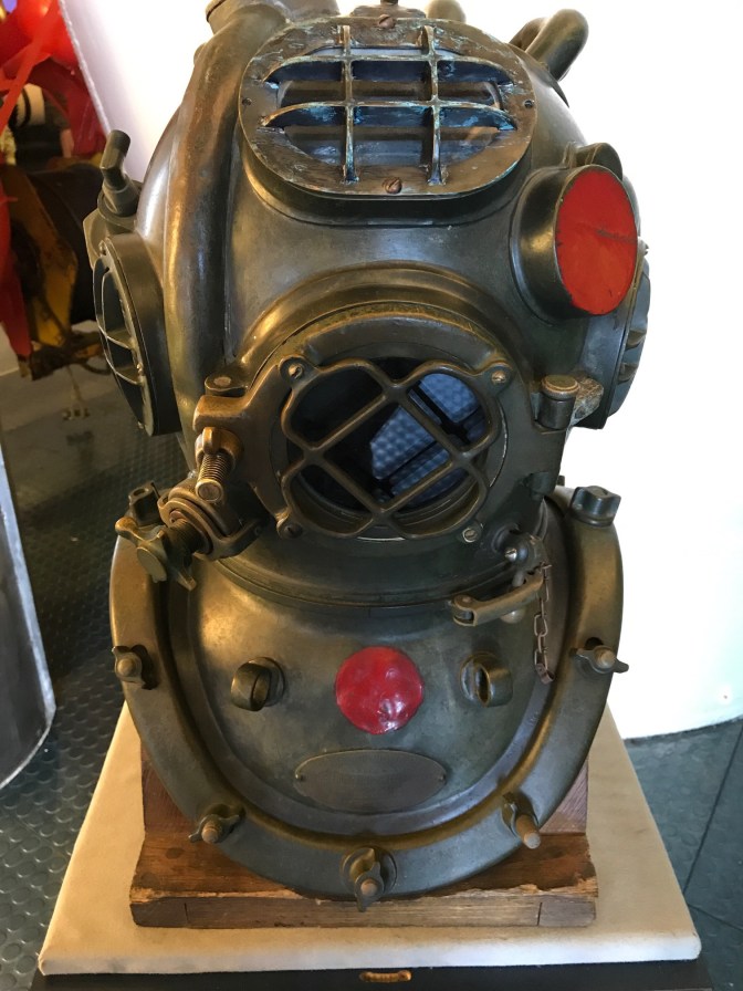 Bronze diving helmet
