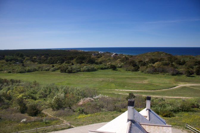 View from the service room, looking toward the Atlantic Ocean.