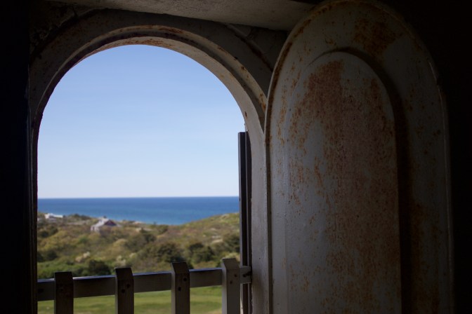 View from the keeper's station in the lighthouse.