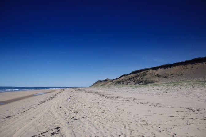 Dunes and beach.