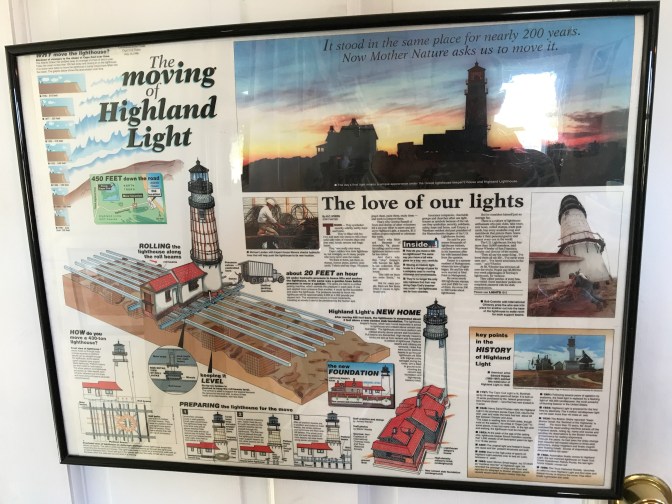 Poster detailing how the lighthouse was moved.
