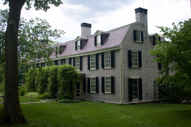 Photograph of Peacefield, the Adams' estate.