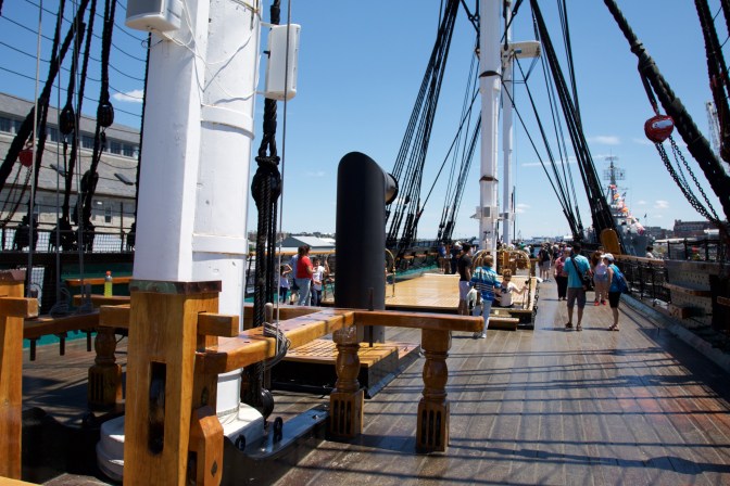 Main deck of the USS Constitution.