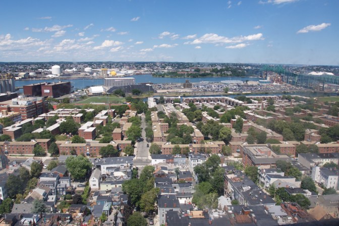 View from the top of the monument, looking northward.