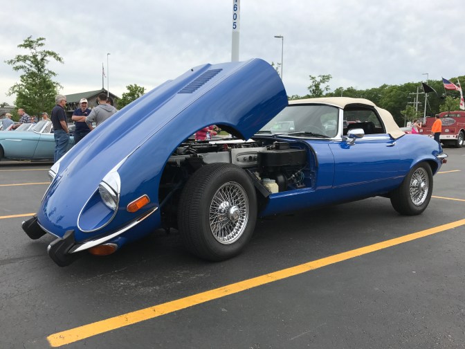 Blue E-Type Jaguar