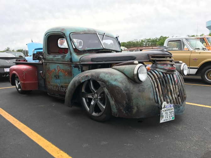 Custom hot rod truck.