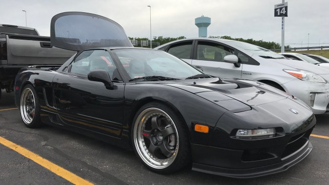 1994 Acura NSX in black.
