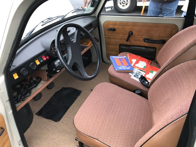 Interior of the Trabant.