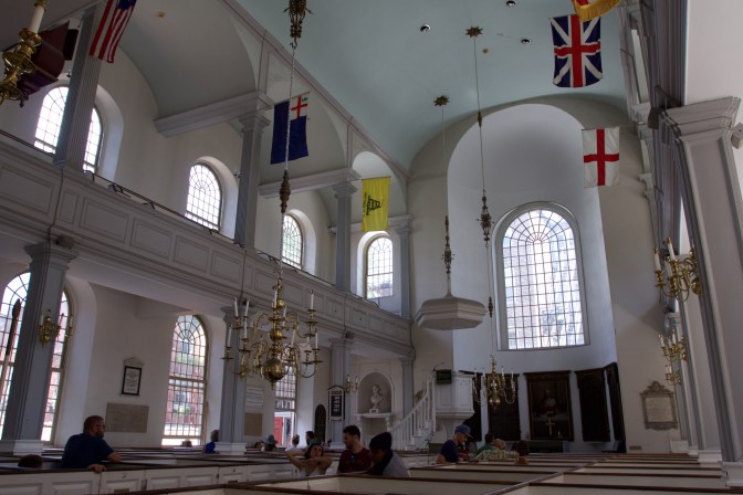Interior of Old North Church.