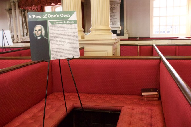 Thomas Bulfinch's pew.