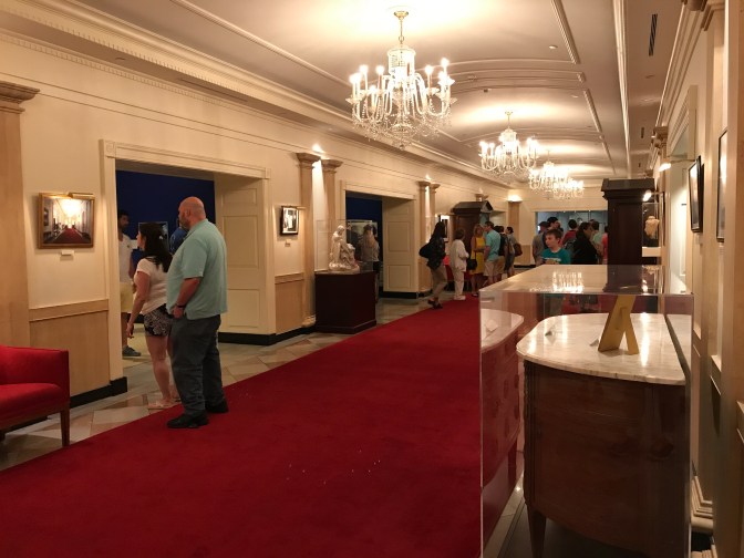 Main hallway of museum.