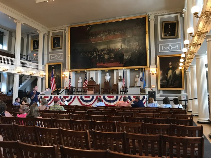 Great Hall in Faneuil Hall.