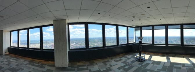 Panorama of the Skywalk Observatory.