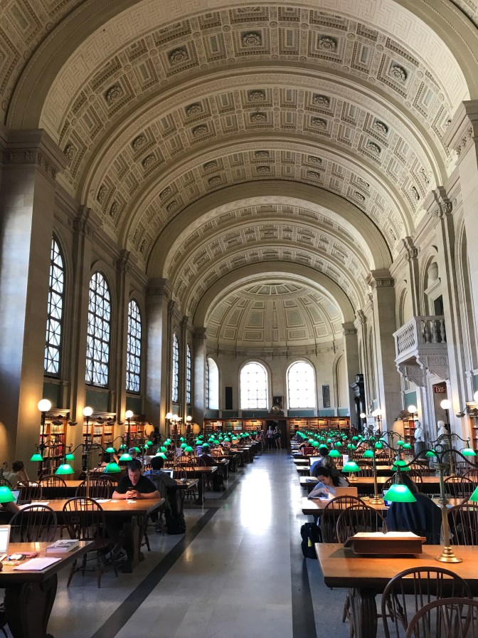 Bates Hall reading room.