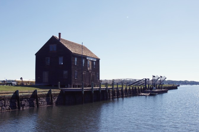 Central Wharf, with building on it, in Salem.