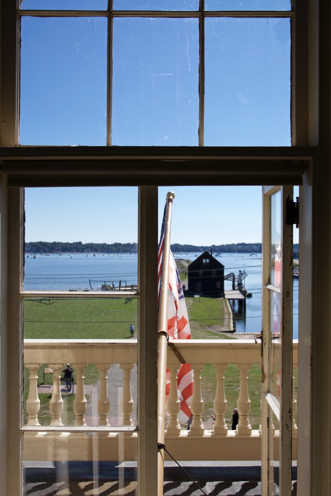 View from the second floor of the Custom House.