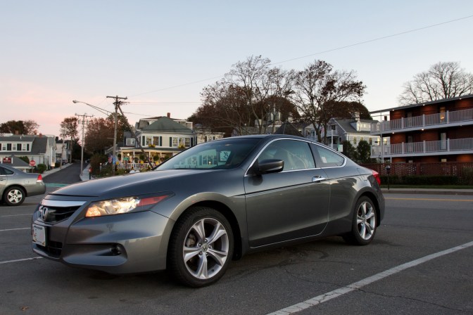 2012 Honda Accord coupe parked on the street in Plymouth.