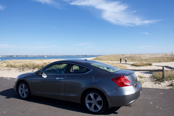2012 Honda Accord, parked in front of the beach.