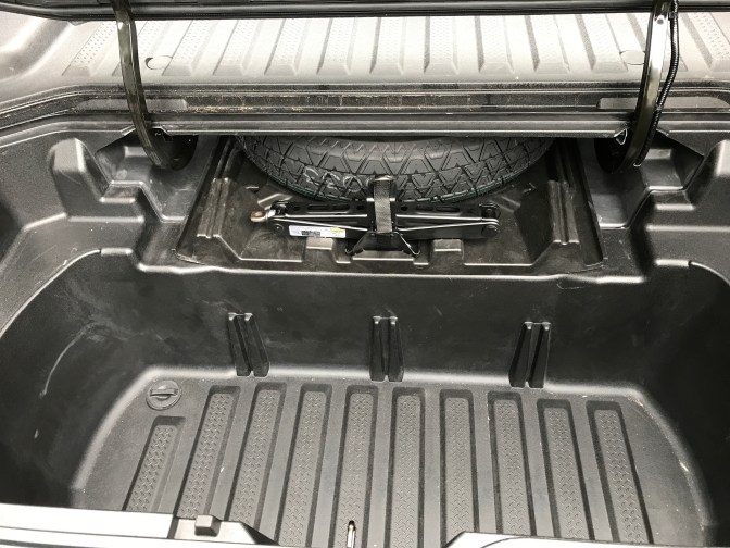 Cooler in trunk bed.