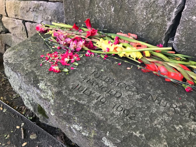 Stone marker for Rebecca Nurse.