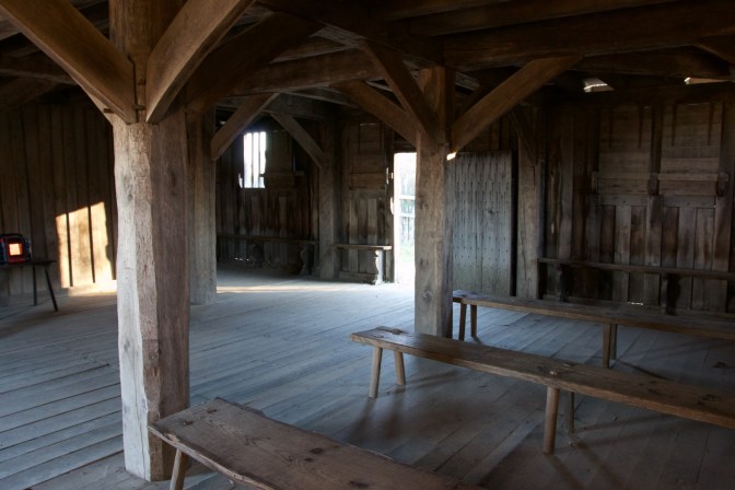 Interior of the Fort/Meeting House.