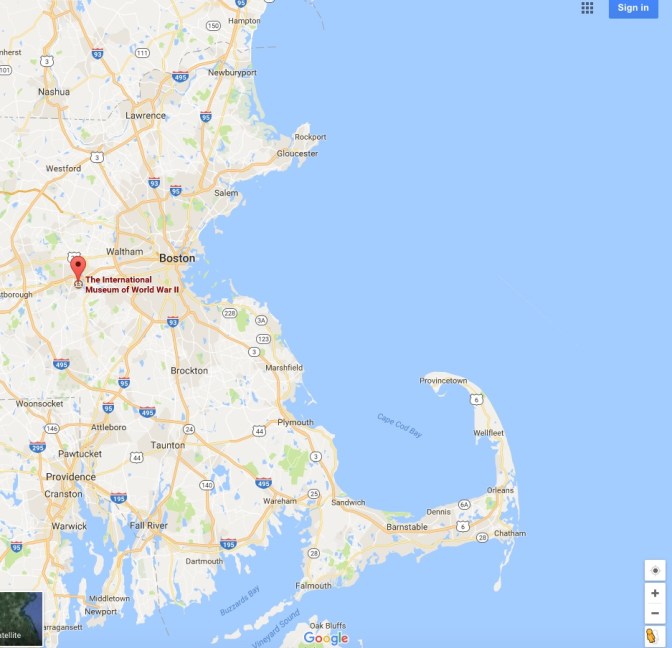 Map of the International Museum of World War II.