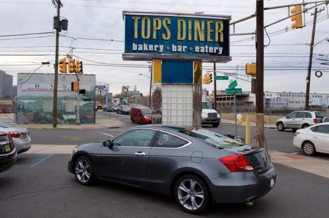 2012 Honda Accord in front of Tops Diner sign.