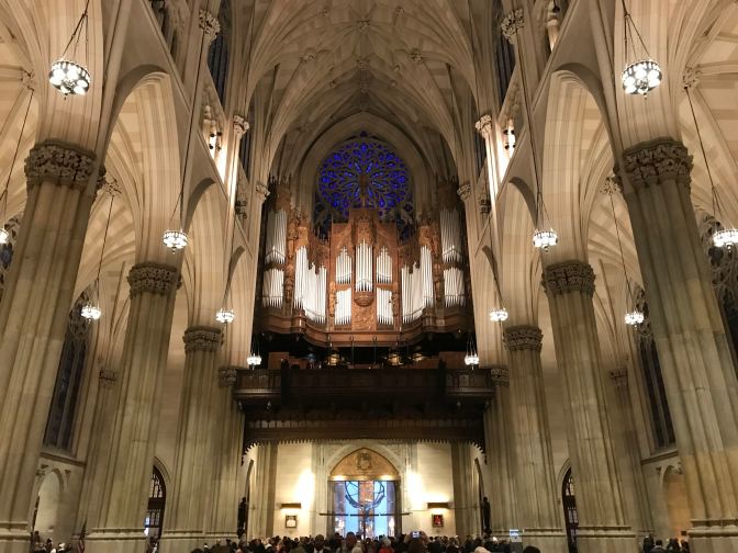 Interior of St. Patrick's Cathedral.