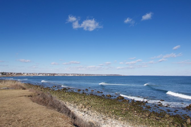 Shoreline of Narrangasett Bay.