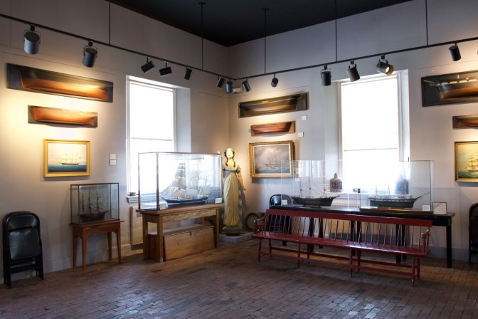 Gallery of model ships.