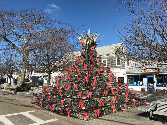 Christmas Tree constructed from Lobster Traps.