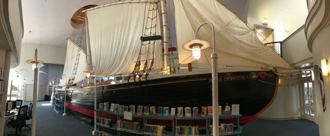 Panorama of the schooner Rose Dorothea.