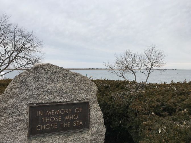 Memorial for sailors from Plymouth. It reads 