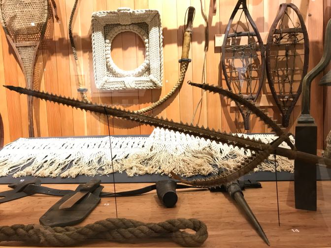 Kiribatian sword made form shark's teeth.