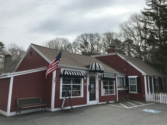 Outside of the Red Cottage diner.