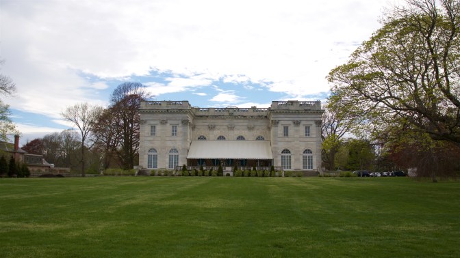 Rear view of the mansion.