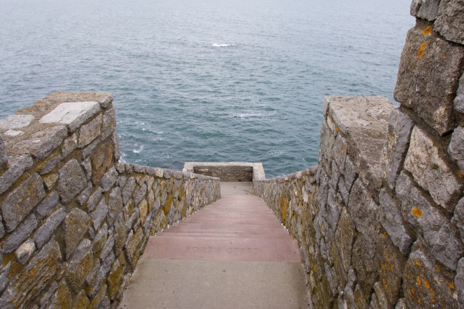 Forty Steps staircase leading to a viewing area.