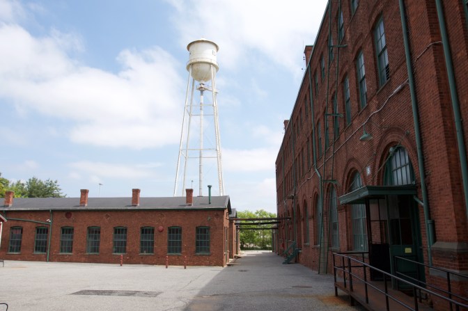 Photo of buildings in the laboratory complex.