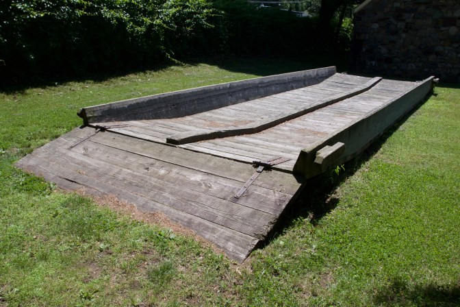 Ferry boat behind the Johnson Ferry House.