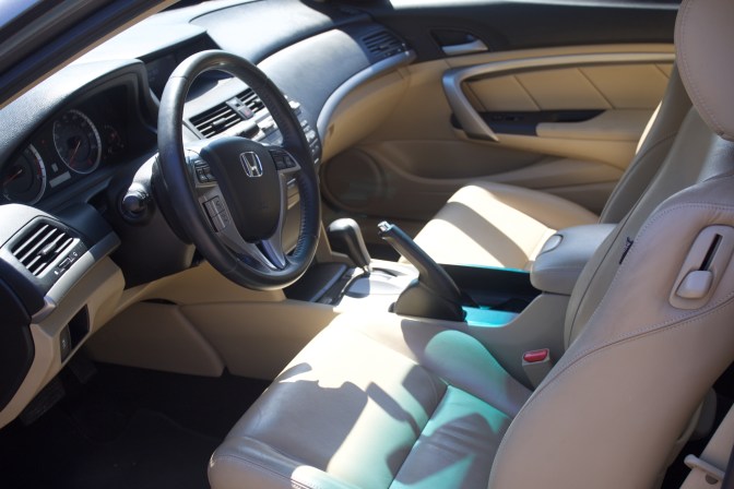 Interior of 2012 Honda Accord.