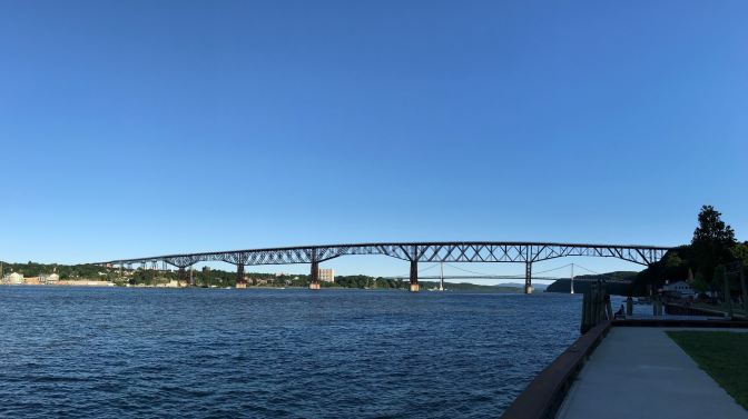 Panoramic view of the Walkway Over the Hudson