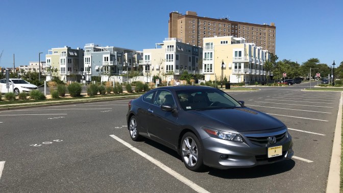 2012 Honda Accord in front of condominiums in Asbury Park.