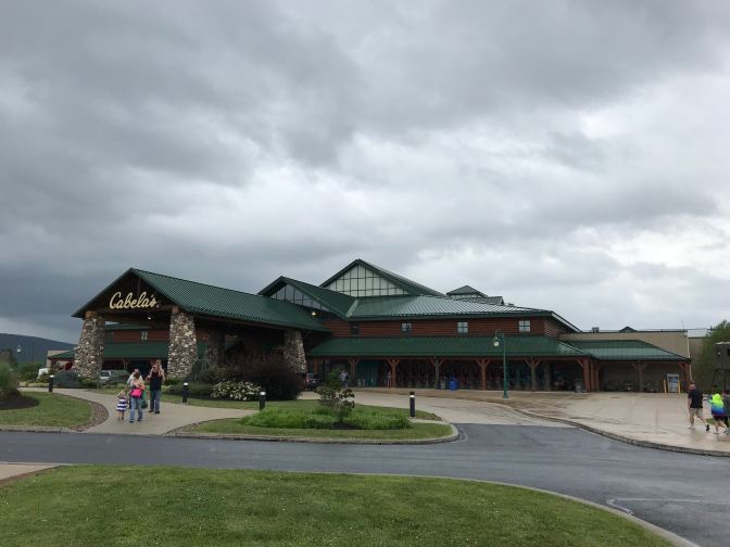 Exterior of Cabela's outdoors store.